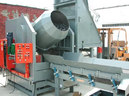 CONICAL TUMBLING BARREL